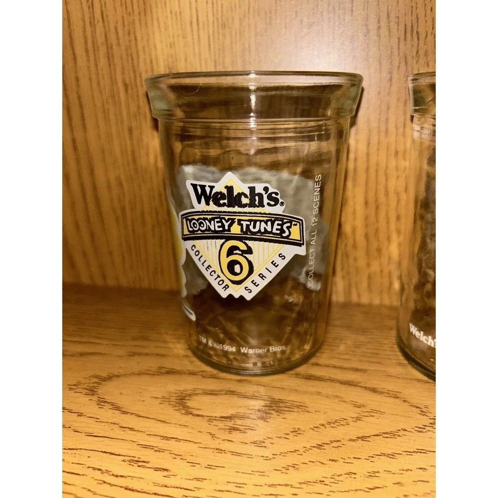 Welch's Tom & Jerry + Looney Tunes Collector Series Jelly Jar Glasses lot